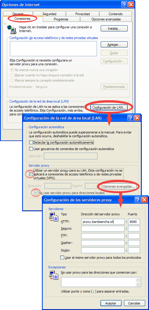 Cómo configurar un proxy para el navegador en Windows