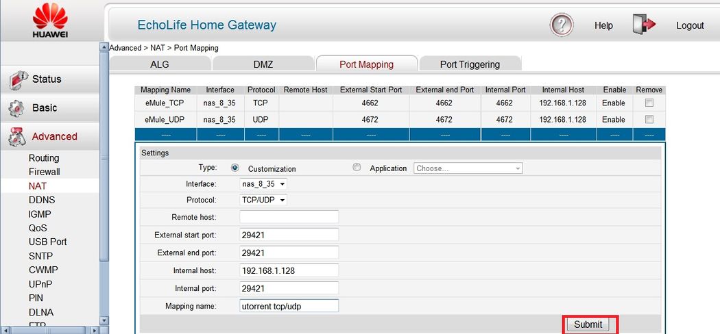 Huawei port security настройка